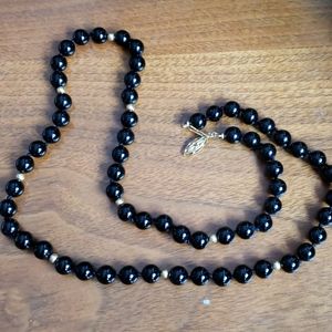 Onyx necklace.